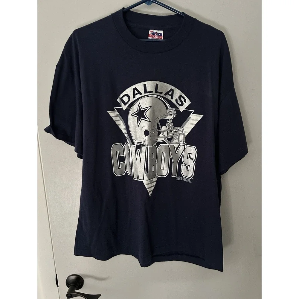 Vintage Dallas Cowboys 90's Trench Ultra T-shirt Made In USA Size XL NFL Rare